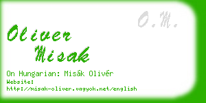 oliver misak business card